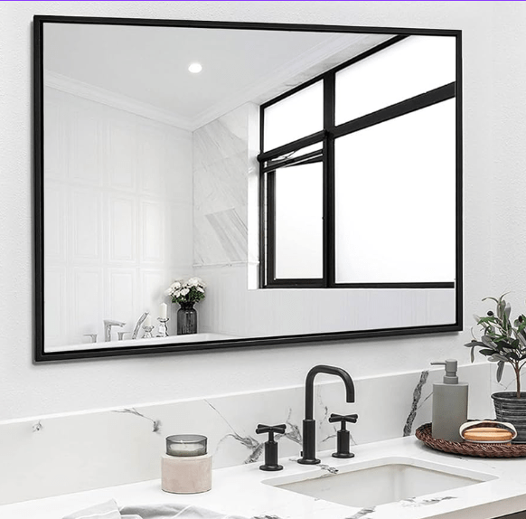 Black-Framed Mirrors for bathroom