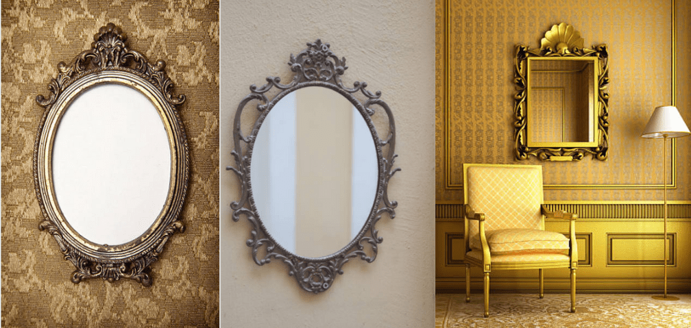 Antique and vintage mirrors for bedrooms