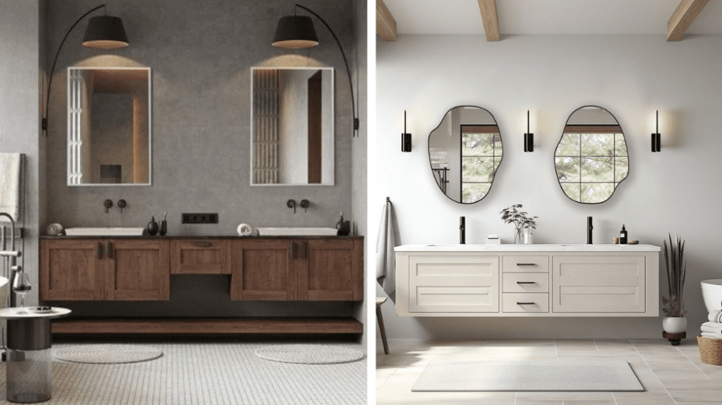 bathroom mirror placement ideas, benefits of having multiple mirrors in a bathroom