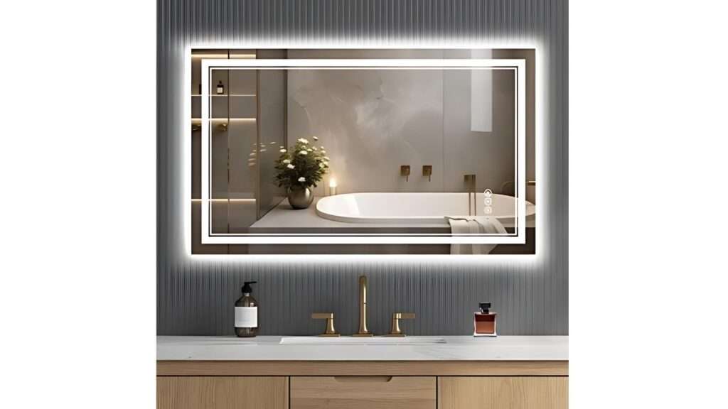 Backlit LED Border mirror, Backlit LED mirror for bathroom