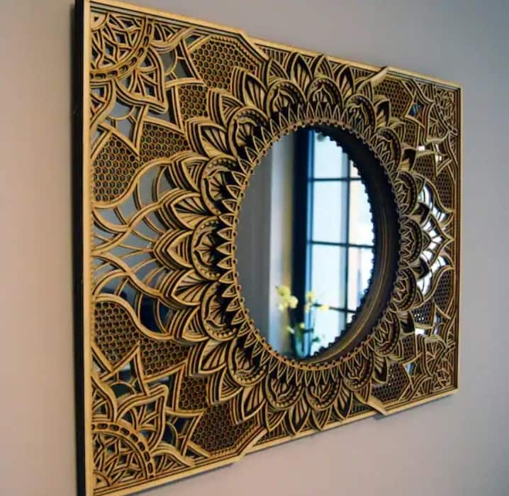 mirror On a Large, Empty Wall
