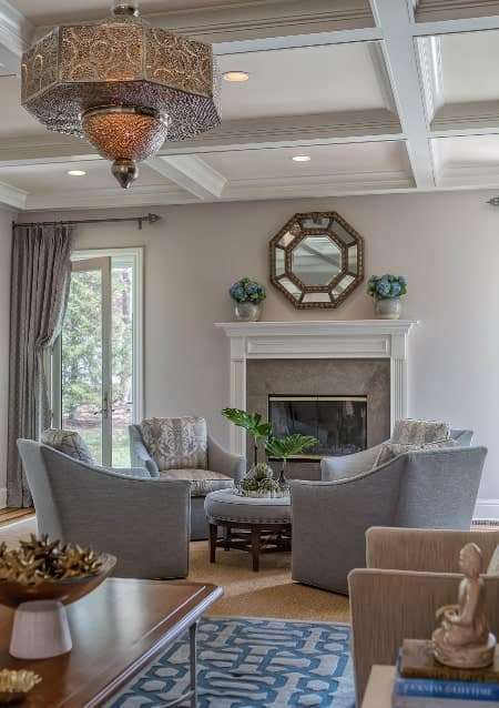 Mirror Above a Fireplace or Sofa 